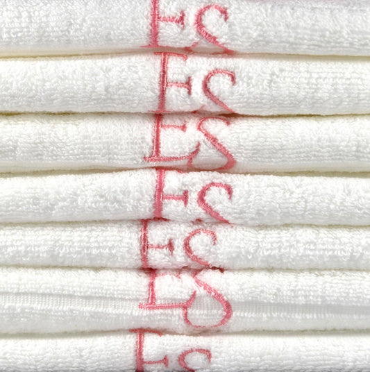 Introducing the Exotic Skn Embroidered 100% Cotton Face Towel: Elevate Your Skincare Ritual