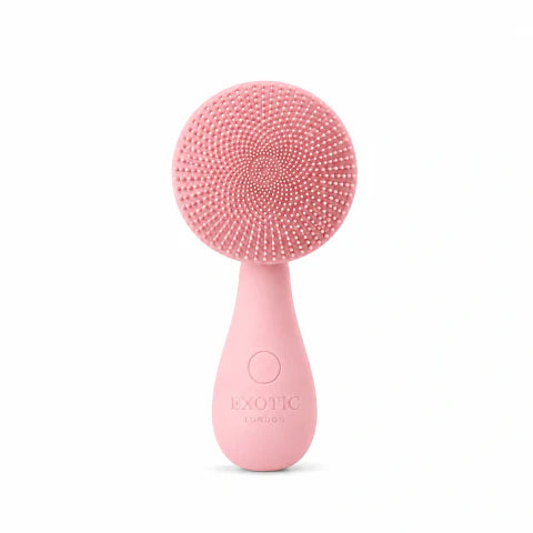 Dream Skin Cleanser in vibrant signature rose pink with the EXOTIC LONDON mark